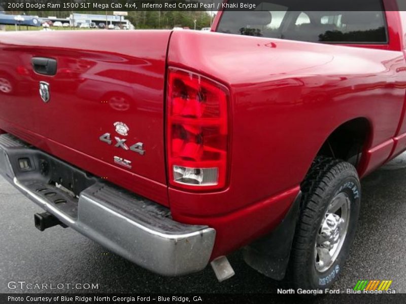 Inferno Red Crystal Pearl / Khaki Beige 2006 Dodge Ram 1500 SLT Mega Cab 4x4