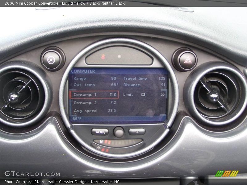 Liquid Yellow / Black/Panther Black 2006 Mini Cooper Convertible