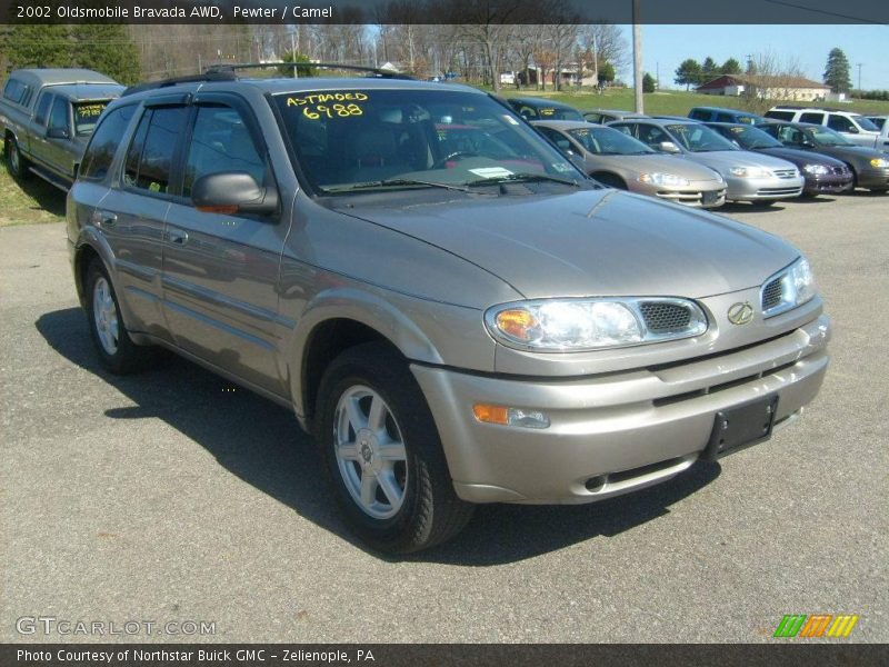 Pewter / Camel 2002 Oldsmobile Bravada AWD