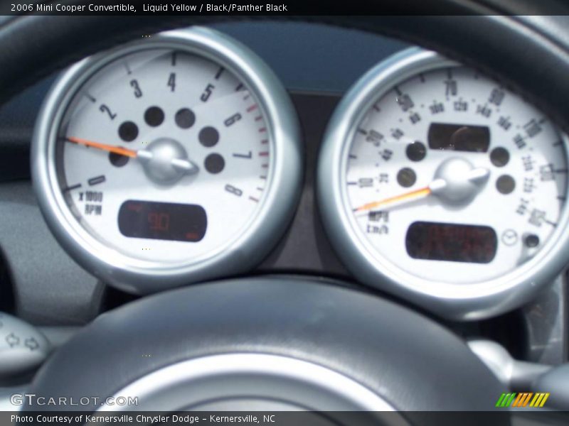 Liquid Yellow / Black/Panther Black 2006 Mini Cooper Convertible