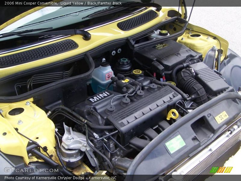 Liquid Yellow / Black/Panther Black 2006 Mini Cooper Convertible