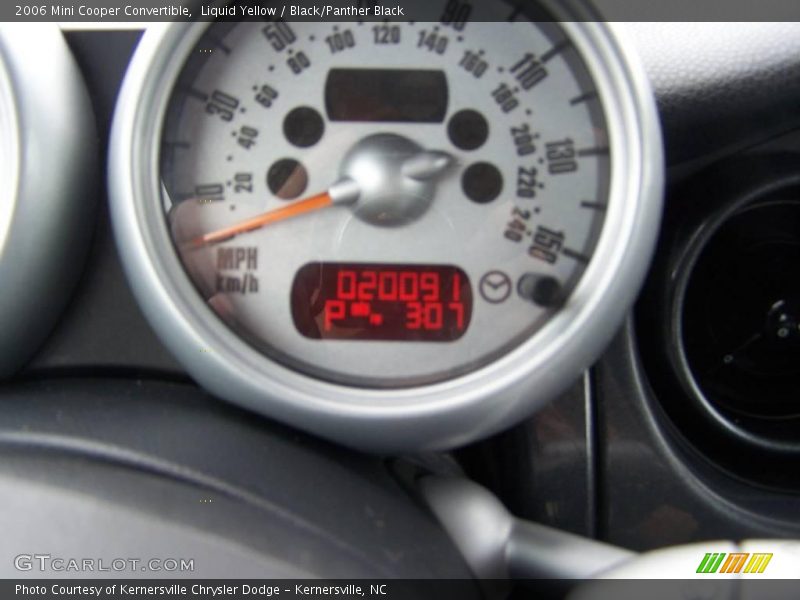 Liquid Yellow / Black/Panther Black 2006 Mini Cooper Convertible