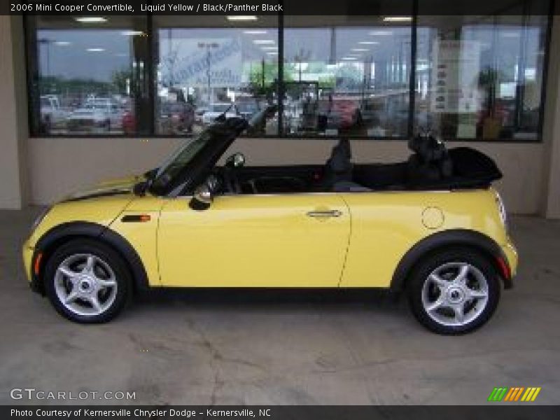 Liquid Yellow / Black/Panther Black 2006 Mini Cooper Convertible