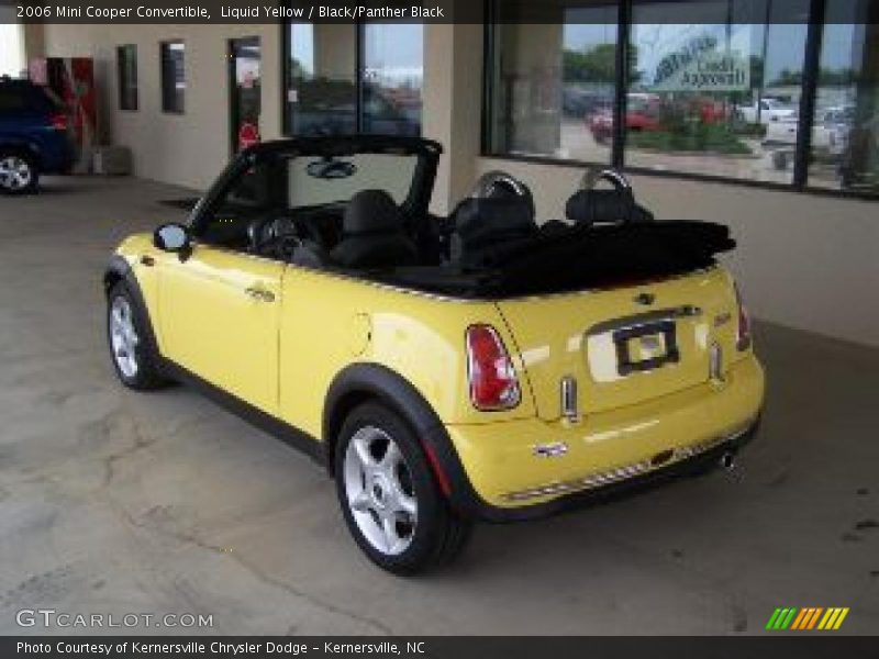 Liquid Yellow / Black/Panther Black 2006 Mini Cooper Convertible