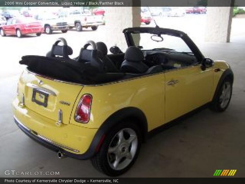 Liquid Yellow / Black/Panther Black 2006 Mini Cooper Convertible