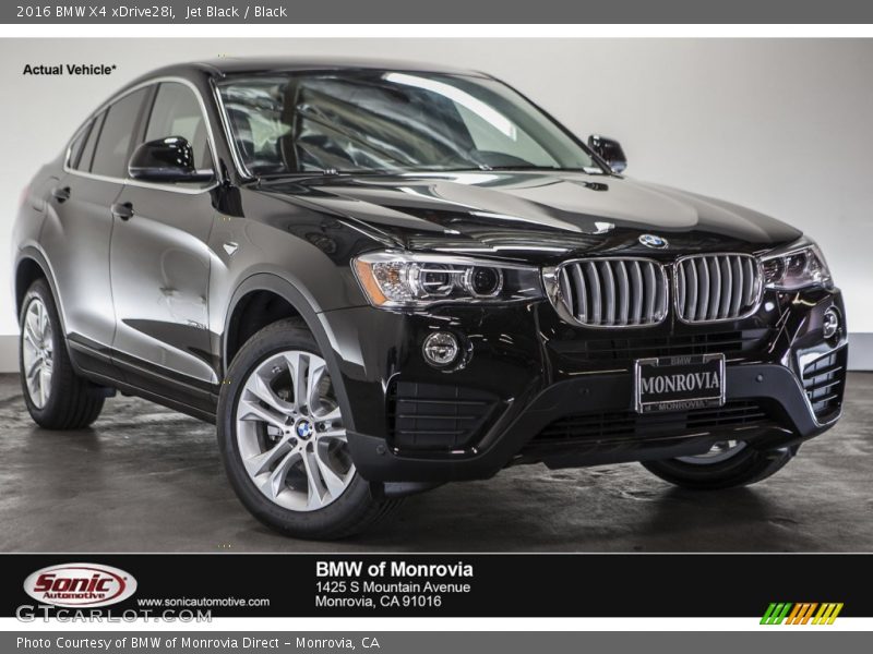 Jet Black / Black 2016 BMW X4 xDrive28i