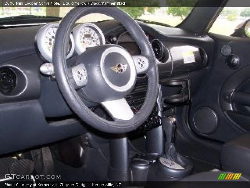 Liquid Yellow / Black/Panther Black 2006 Mini Cooper Convertible