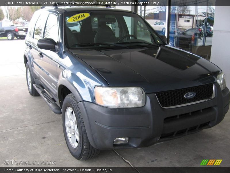 Medium Wedgewood Blue Metallic / Medium Graphite Grey 2001 Ford Escape XLT V6 4WD