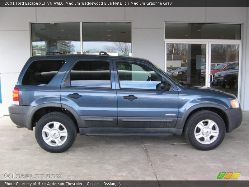 Medium Wedgewood Blue Metallic / Medium Graphite Grey 2001 Ford Escape XLT V6 4WD