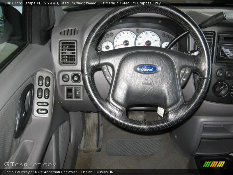 Medium Wedgewood Blue Metallic / Medium Graphite Grey 2001 Ford Escape XLT V6 4WD