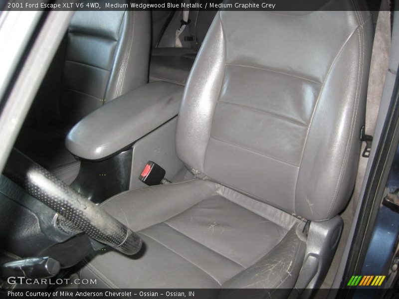 Medium Wedgewood Blue Metallic / Medium Graphite Grey 2001 Ford Escape XLT V6 4WD