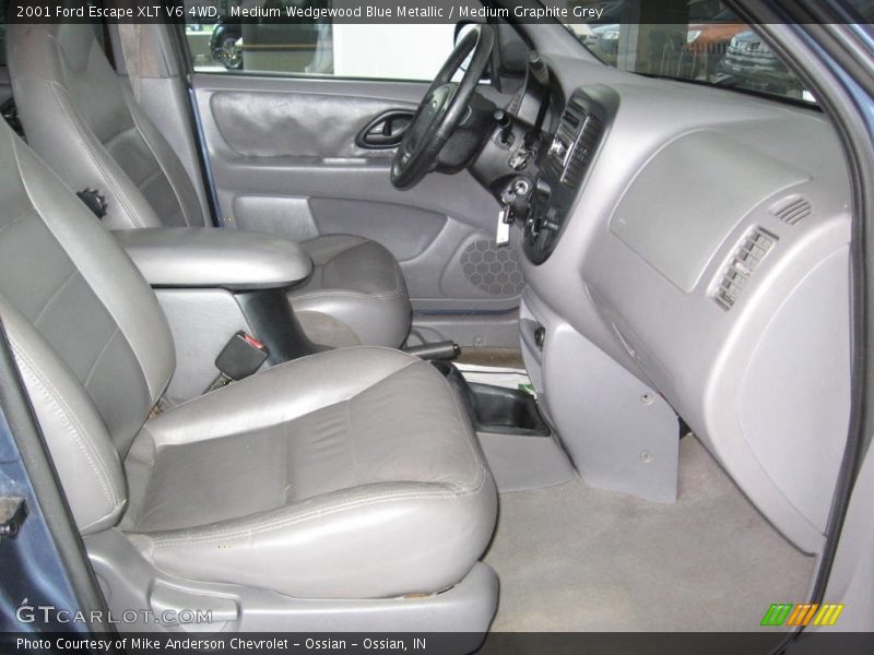 Medium Wedgewood Blue Metallic / Medium Graphite Grey 2001 Ford Escape XLT V6 4WD