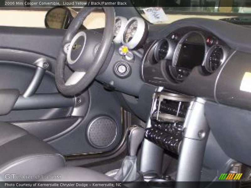 Liquid Yellow / Black/Panther Black 2006 Mini Cooper Convertible