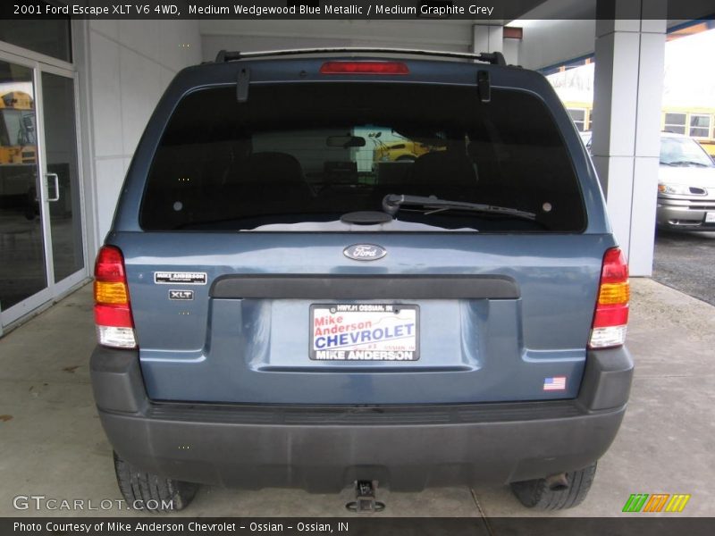 Medium Wedgewood Blue Metallic / Medium Graphite Grey 2001 Ford Escape XLT V6 4WD