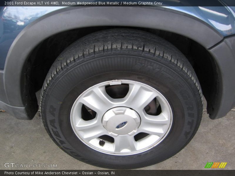 Medium Wedgewood Blue Metallic / Medium Graphite Grey 2001 Ford Escape XLT V6 4WD