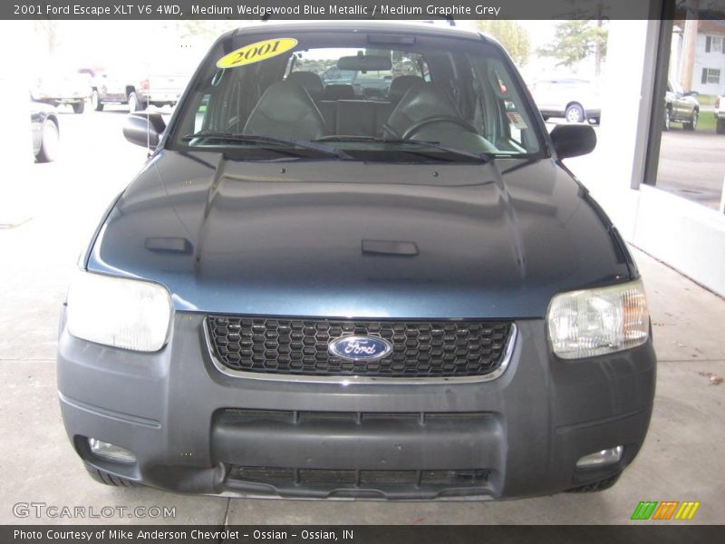 Medium Wedgewood Blue Metallic / Medium Graphite Grey 2001 Ford Escape XLT V6 4WD