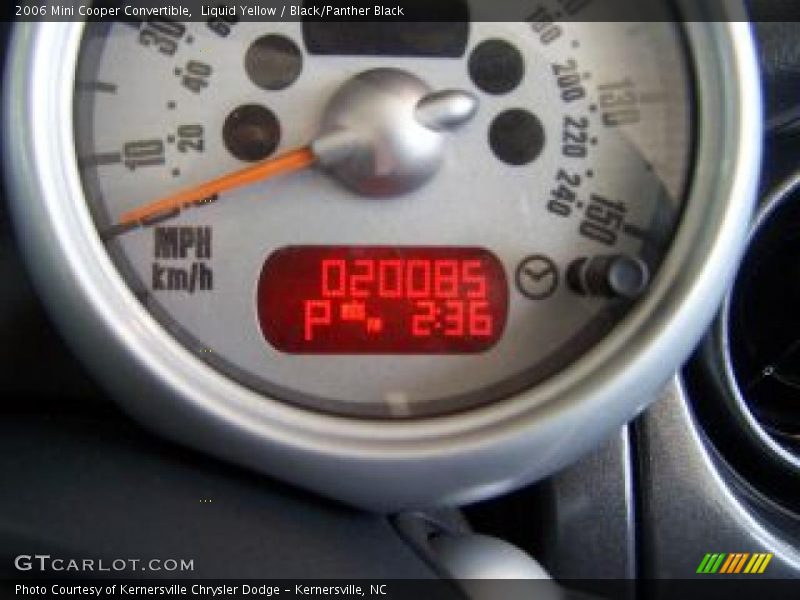 Liquid Yellow / Black/Panther Black 2006 Mini Cooper Convertible