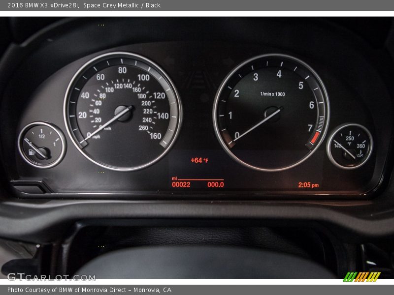 Space Grey Metallic / Black 2016 BMW X3 xDrive28i