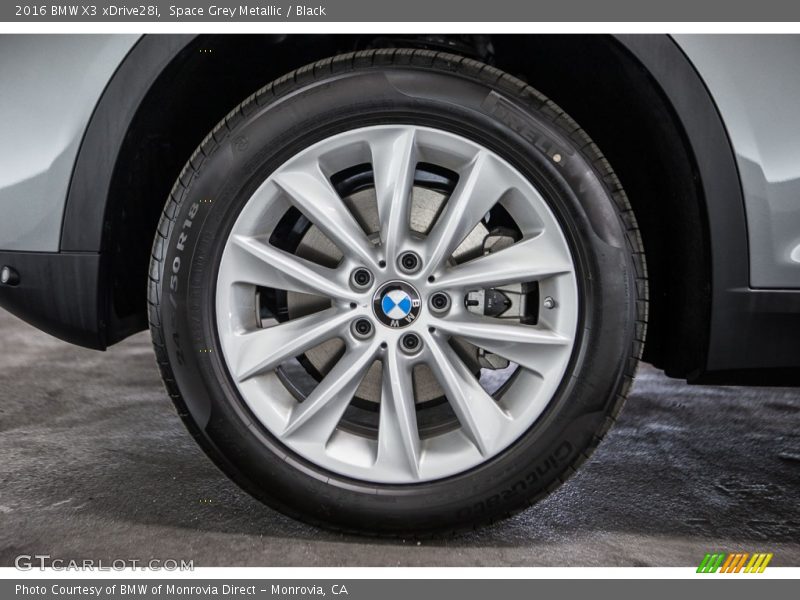 Space Grey Metallic / Black 2016 BMW X3 xDrive28i