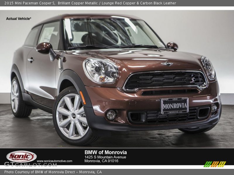 Brilliant Copper Metallic / Lounge Red Copper & Carbon Black Leather 2015 Mini Paceman Cooper S