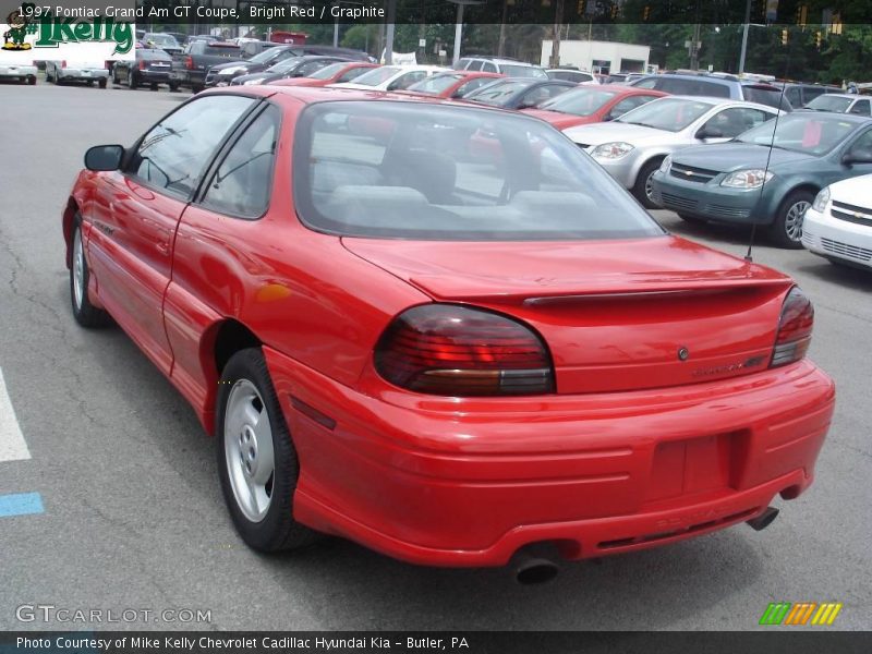 Bright Red / Graphite 1997 Pontiac Grand Am GT Coupe