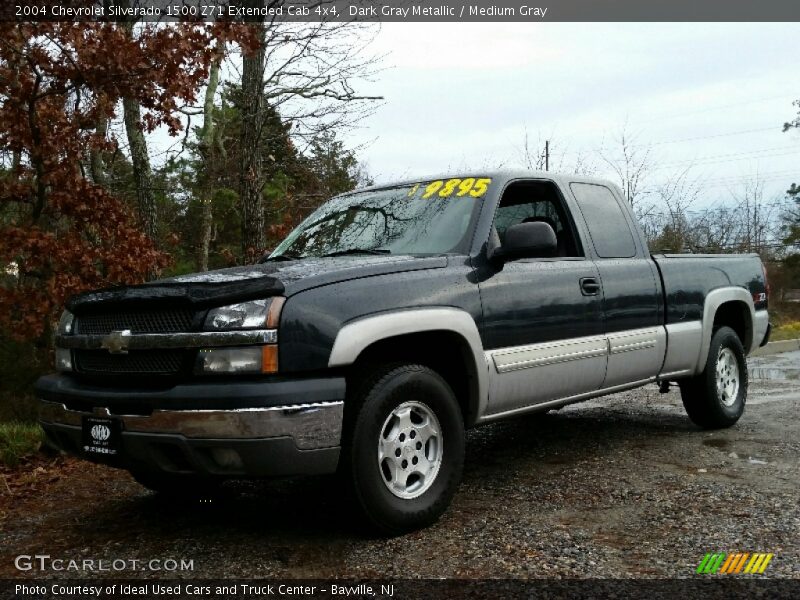 Dark Gray Metallic / Medium Gray 2004 Chevrolet Silverado 1500 Z71 Extended Cab 4x4