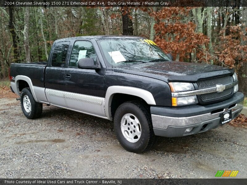 Dark Gray Metallic / Medium Gray 2004 Chevrolet Silverado 1500 Z71 Extended Cab 4x4