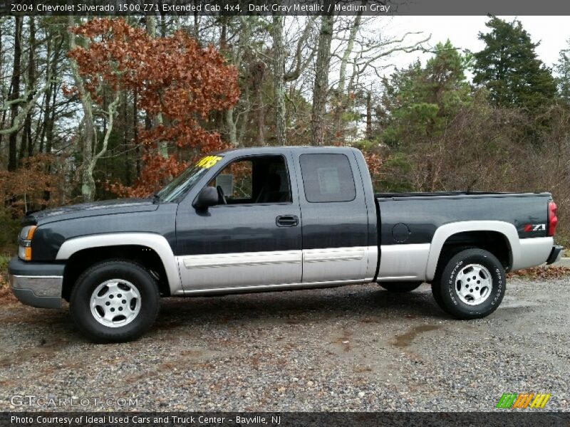 Dark Gray Metallic / Medium Gray 2004 Chevrolet Silverado 1500 Z71 Extended Cab 4x4