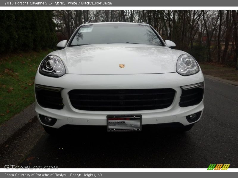 White / Black/Luxor Beige 2015 Porsche Cayenne S E-Hybrid