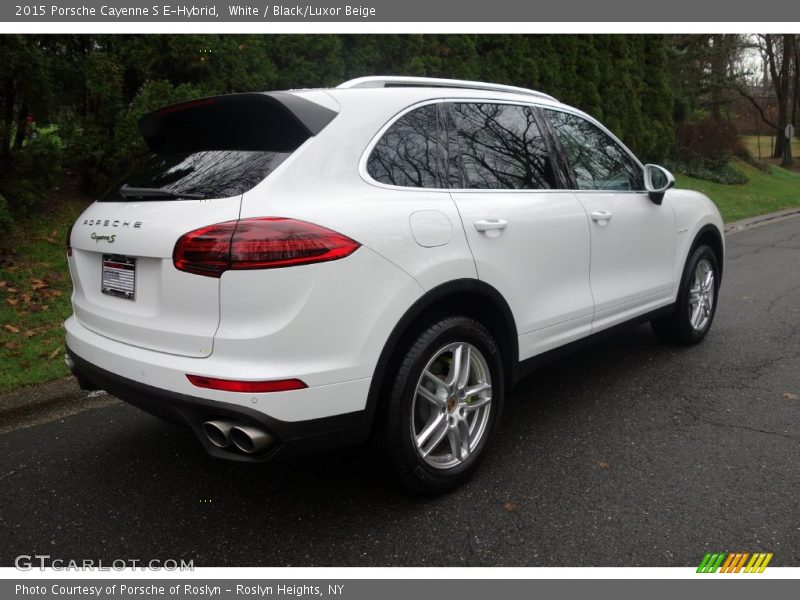 White / Black/Luxor Beige 2015 Porsche Cayenne S E-Hybrid