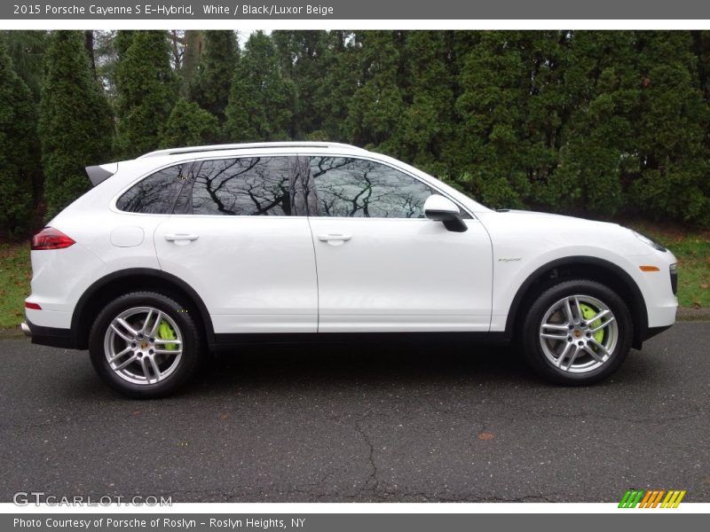 White / Black/Luxor Beige 2015 Porsche Cayenne S E-Hybrid