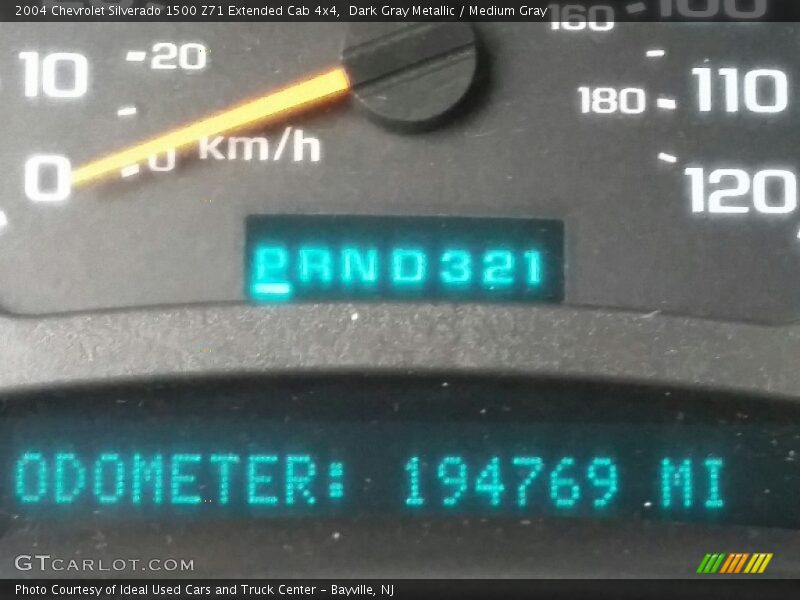 Dark Gray Metallic / Medium Gray 2004 Chevrolet Silverado 1500 Z71 Extended Cab 4x4