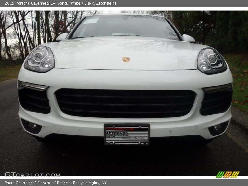 White / Black/Luxor Beige 2015 Porsche Cayenne S E-Hybrid