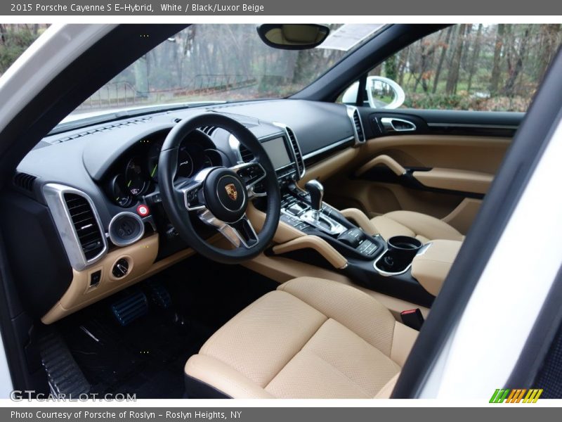  2015 Cayenne S E-Hybrid Black/Luxor Beige Interior
