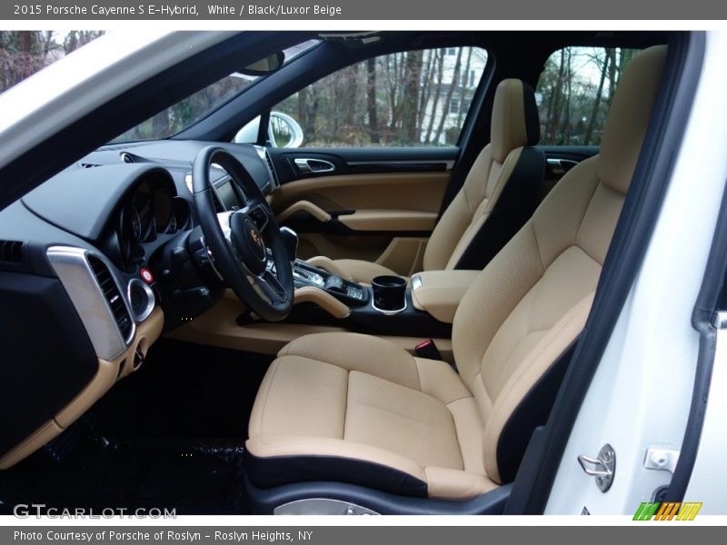 White / Black/Luxor Beige 2015 Porsche Cayenne S E-Hybrid