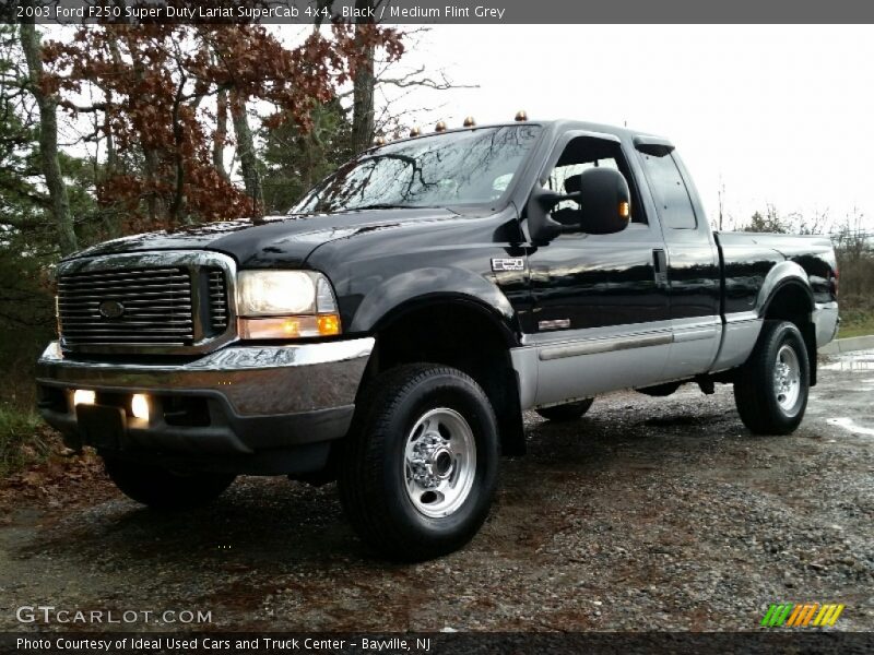Black / Medium Flint Grey 2003 Ford F250 Super Duty Lariat SuperCab 4x4