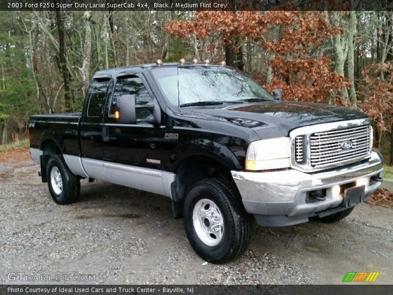 Black / Medium Flint Grey 2003 Ford F250 Super Duty Lariat SuperCab 4x4