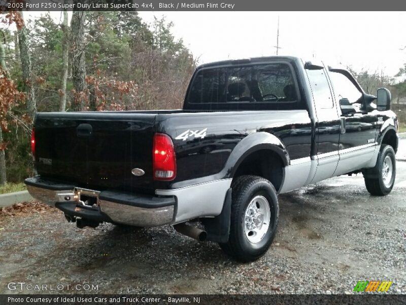 Black / Medium Flint Grey 2003 Ford F250 Super Duty Lariat SuperCab 4x4