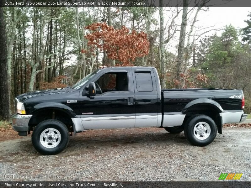 Black / Medium Flint Grey 2003 Ford F250 Super Duty Lariat SuperCab 4x4