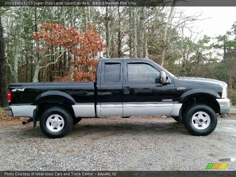 Black / Medium Flint Grey 2003 Ford F250 Super Duty Lariat SuperCab 4x4