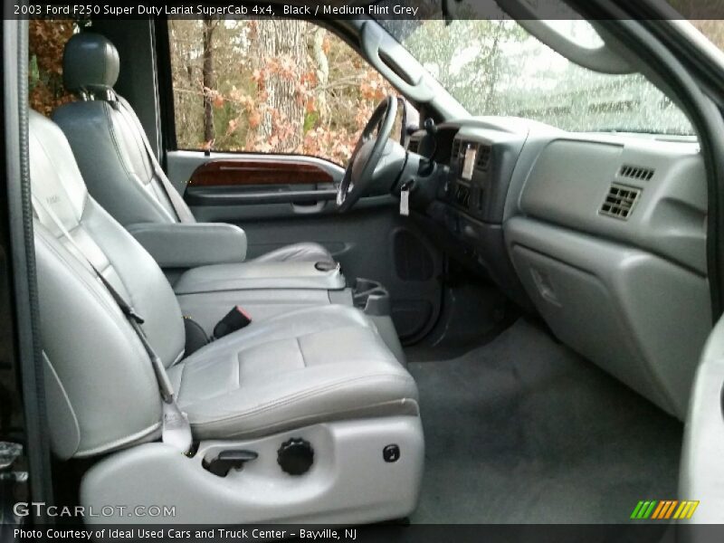 Black / Medium Flint Grey 2003 Ford F250 Super Duty Lariat SuperCab 4x4