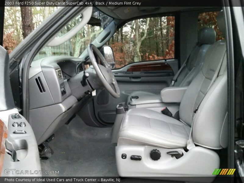Black / Medium Flint Grey 2003 Ford F250 Super Duty Lariat SuperCab 4x4