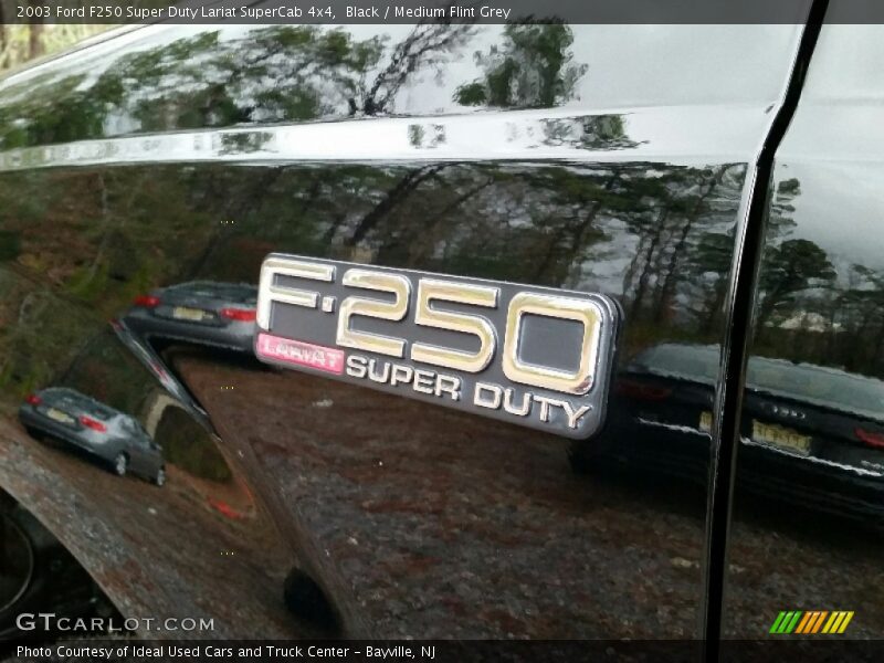 Black / Medium Flint Grey 2003 Ford F250 Super Duty Lariat SuperCab 4x4