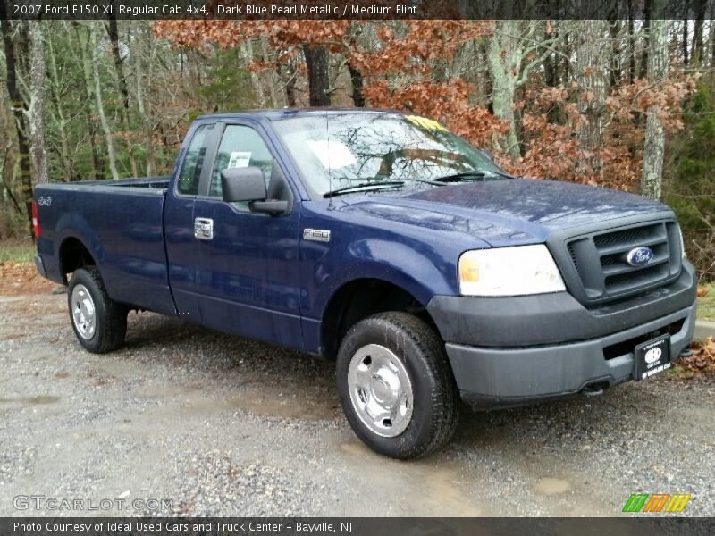 Dark Blue Pearl Metallic / Medium Flint 2007 Ford F150 XL Regular Cab 4x4