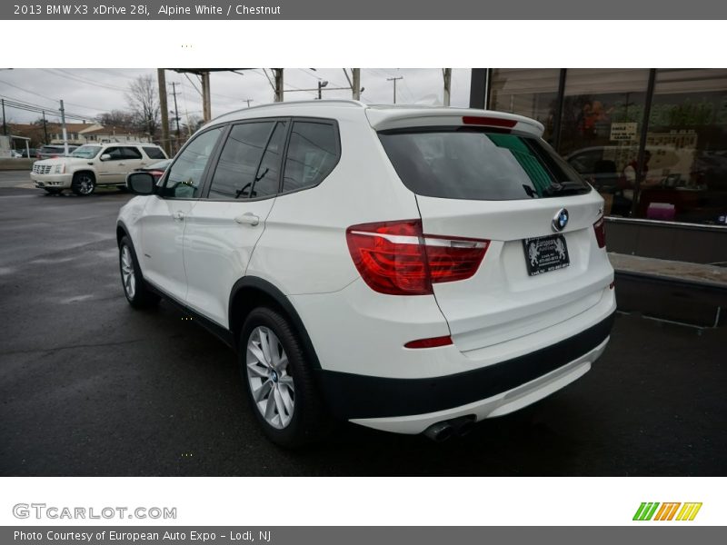 Alpine White / Chestnut 2013 BMW X3 xDrive 28i