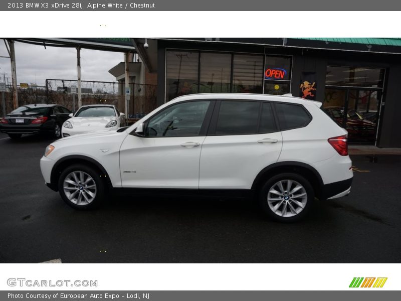 Alpine White / Chestnut 2013 BMW X3 xDrive 28i