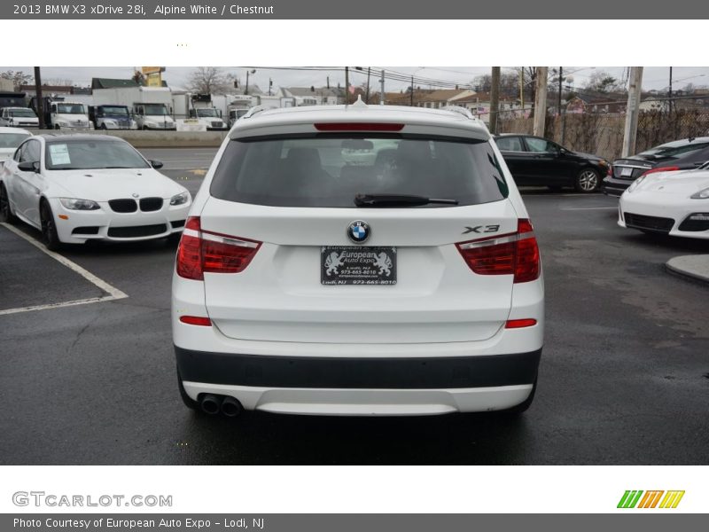 Alpine White / Chestnut 2013 BMW X3 xDrive 28i