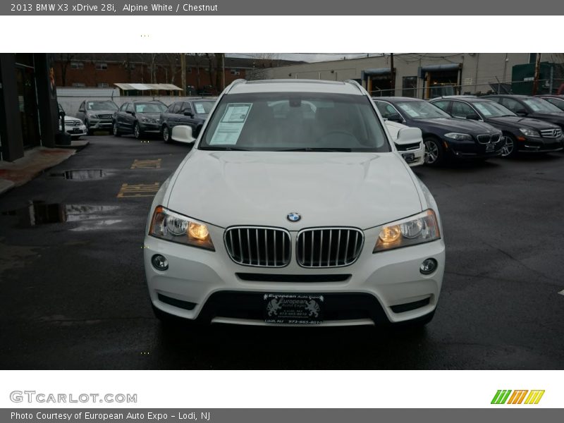 Alpine White / Chestnut 2013 BMW X3 xDrive 28i