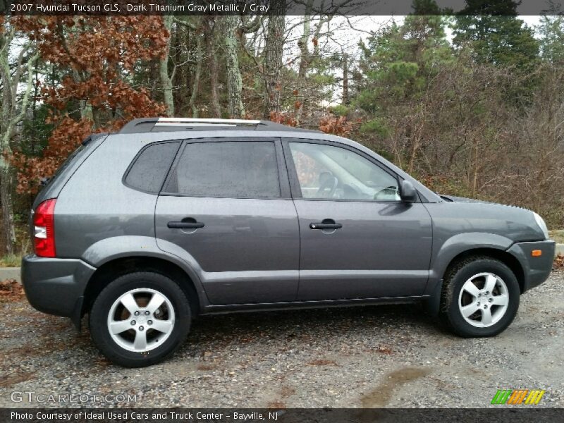 Dark Titanium Gray Metallic / Gray 2007 Hyundai Tucson GLS