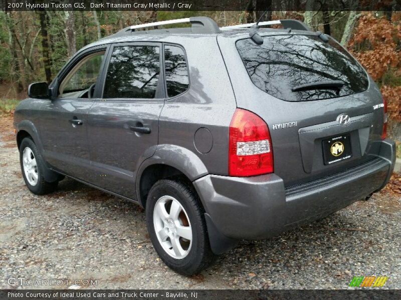 Dark Titanium Gray Metallic / Gray 2007 Hyundai Tucson GLS